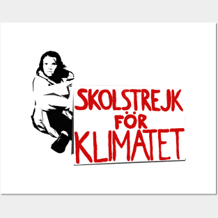 Skolstrejk för klimatet like Greta Thunberg Posters and Art